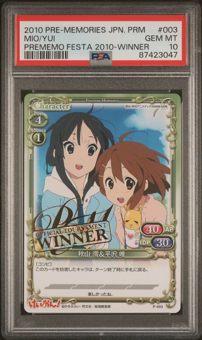 K-On P-003 K-On WINNER